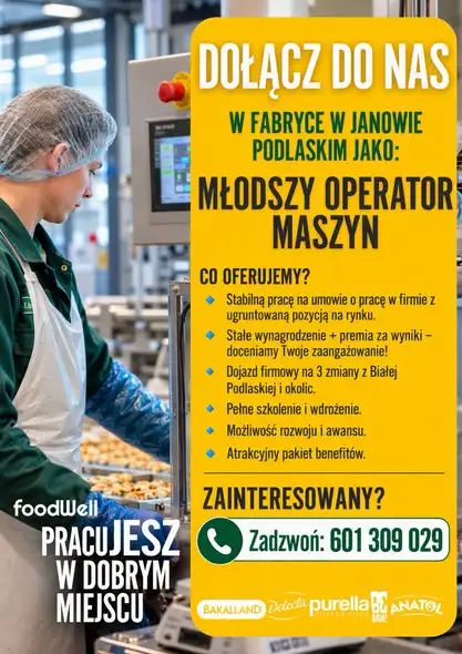FoodWell szuka pracowników w Janowie Podlaskim