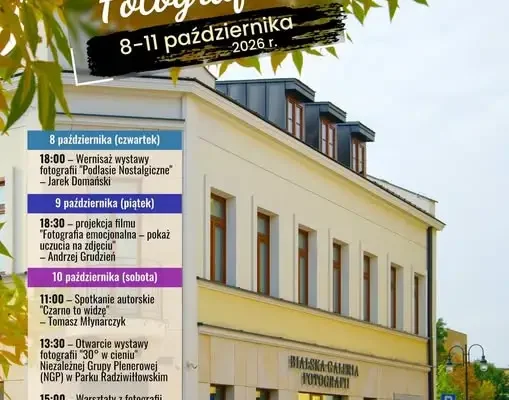 Bialskie Dni Fotografii 2026 – harmonogram wydarzeń w Bialskim Centrum Kultury