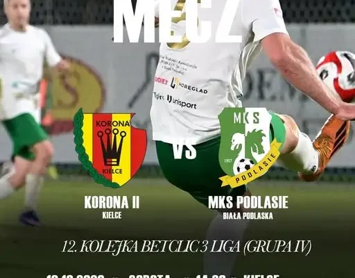 Podlasie zmierzy się z rezerwami Korony w Kielcach