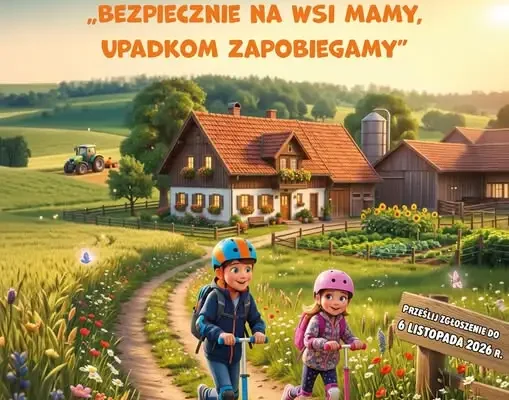 Konkurs KRUS: hulajnoga i kask dla dzieci rolników