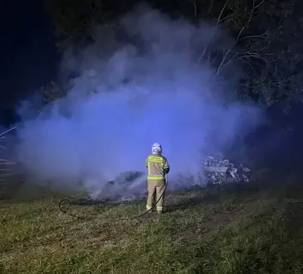 Pożar w Witoroży — akcja czterech jednostek straży pożarnej
