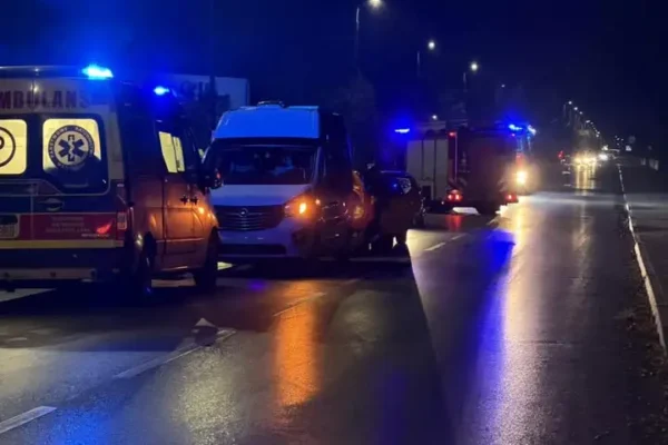 Kolizja trzech samochodów w Terespolu – interwencja służb