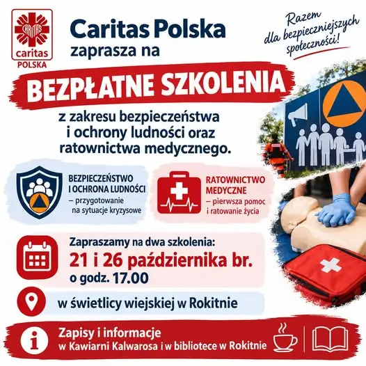 Bezpłatne szkolenia z bezpieczeństwa i pierwszej pomocy w Rokitnie