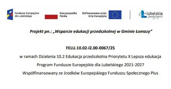 Gmina Łomazy stawia na przedszkolaków – rusza nabór do unijnego projektu