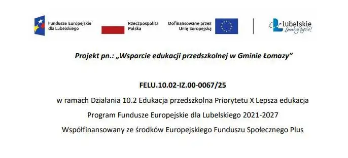 Gmina Łomazy stawia na przedszkolaków – rusza nabór do unijnego projektu