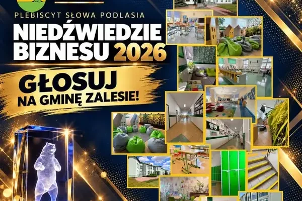 Gmina Zalesie walczy o tytuł w plebiscycie „Niedźwiedzie Biznesu 2026”
