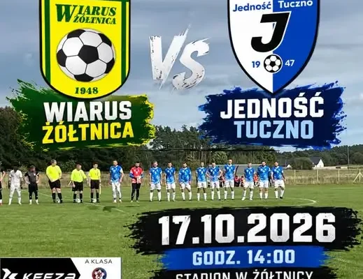 Jedność Tuczno jedzie do Żółtnicy po zwycięstwo w 9. kolejce A klasy