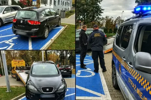 Straż Miejska w Białej Podlaskiej interweniowała na parkingu szpitalnym