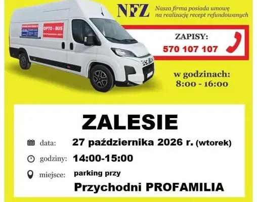 Bezpłatne badanie wzroku w Zalesiu – 27 października 2026