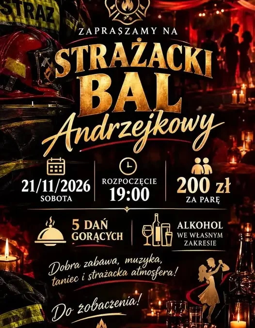 Strażacki Bal Andrzejkowy w Rokitnie – zapisy już trwają