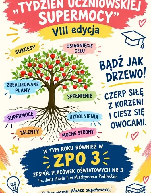 ZPO3 w Międzyrzecu Podlaskim dołącza do VIII edycji „Tygodnia Uczniowskiej SuperMocy”