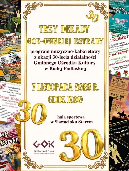 Gminny Ośrodek Kultury w Białej Podlaskiej świętuje 30-lecie – wyjątkowy program kabaretowy