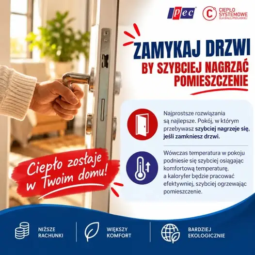 Zamykaj drzwi między pomieszczeniami – prosty sposób na cieplejszy dom i niższe rachunki