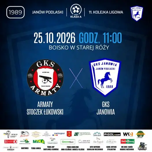 Piłkarski weekend z Janovią Janów Podlaski – seniorzy i juniorzy młodsi w akcji