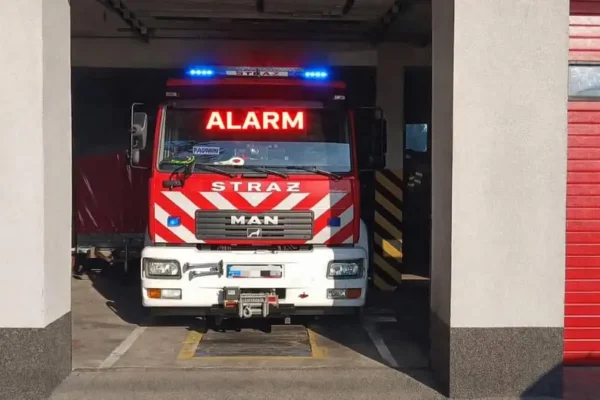 Pożar wagonu z pelletem w Małaszewiczach – akcja strażaków