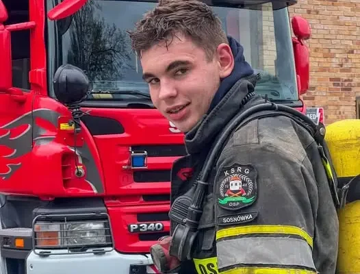 Szymon Nykiel zdał egzamin praktyczny na Strażaka Ratownika
