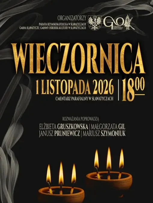 Wieczornica Wszystkich Zmarłych w Sławatyczach – 1 listopada na cmentarzu parafialnym