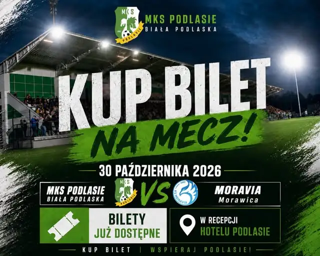 MKS Podlasie Biała Podlaska podejmie Moravię Morawica w 15. kolejce Betclic 3. Ligi