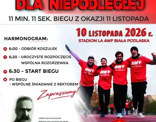 Bieg dla Niepodległej w Białej Podlaskiej – 11 minut i 11 sekund sportowej energii