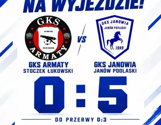 Janowia Janów Podlaski rozbiła Armaty Stoczek Łukowski 5:0